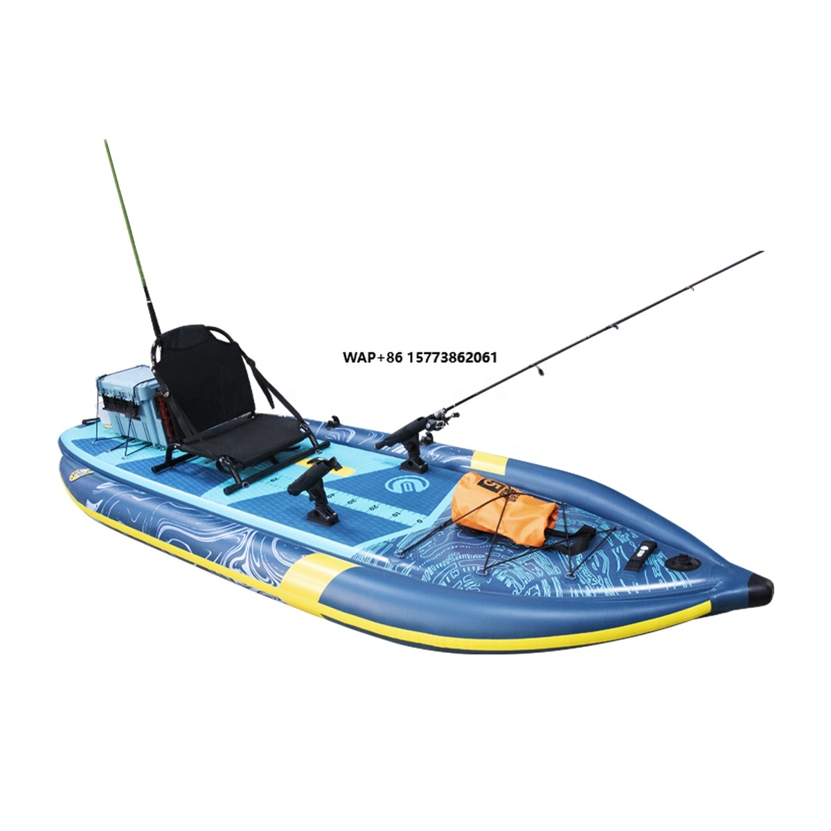 Fishing Kayak Rod Holder - Three Air Chamber Inflatable Fishing Kayak