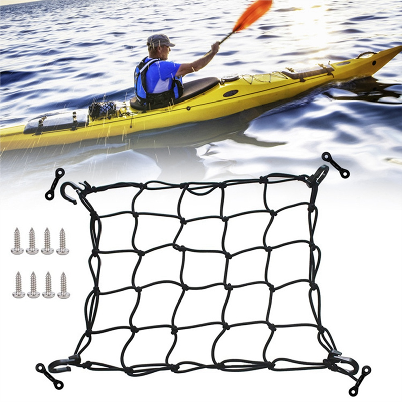Deck Cargo Net with Lashing Ho - Fishing Kayak Crate avaliação e preço