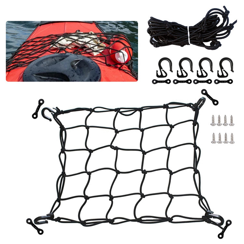 Deck Cargo Net with Lashing Ho - Fishing Kayak Crate avaliação e preço