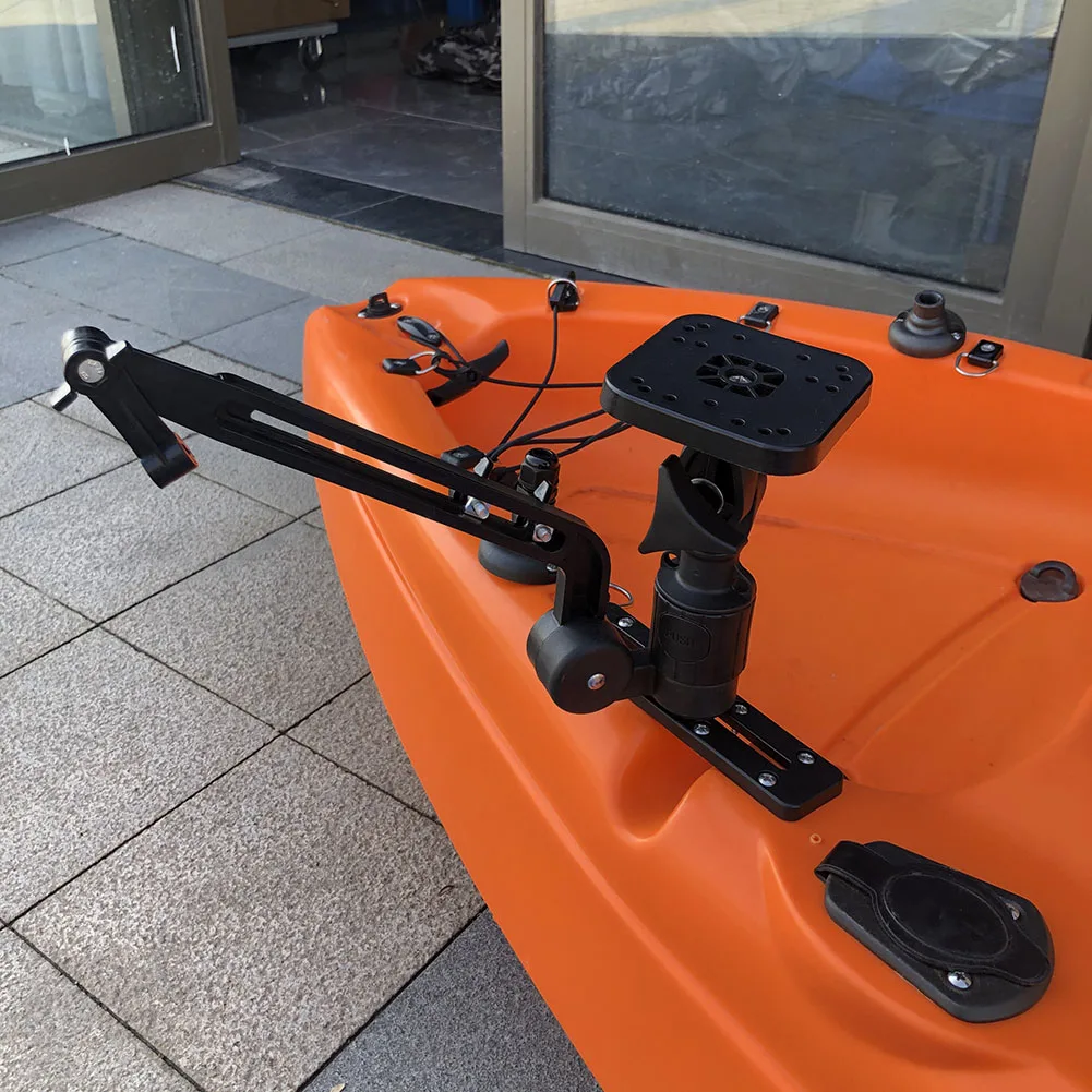 Fish Finder Base Bracket Trans - Fishing Kayak Fish Finder Mount avaliação e preço