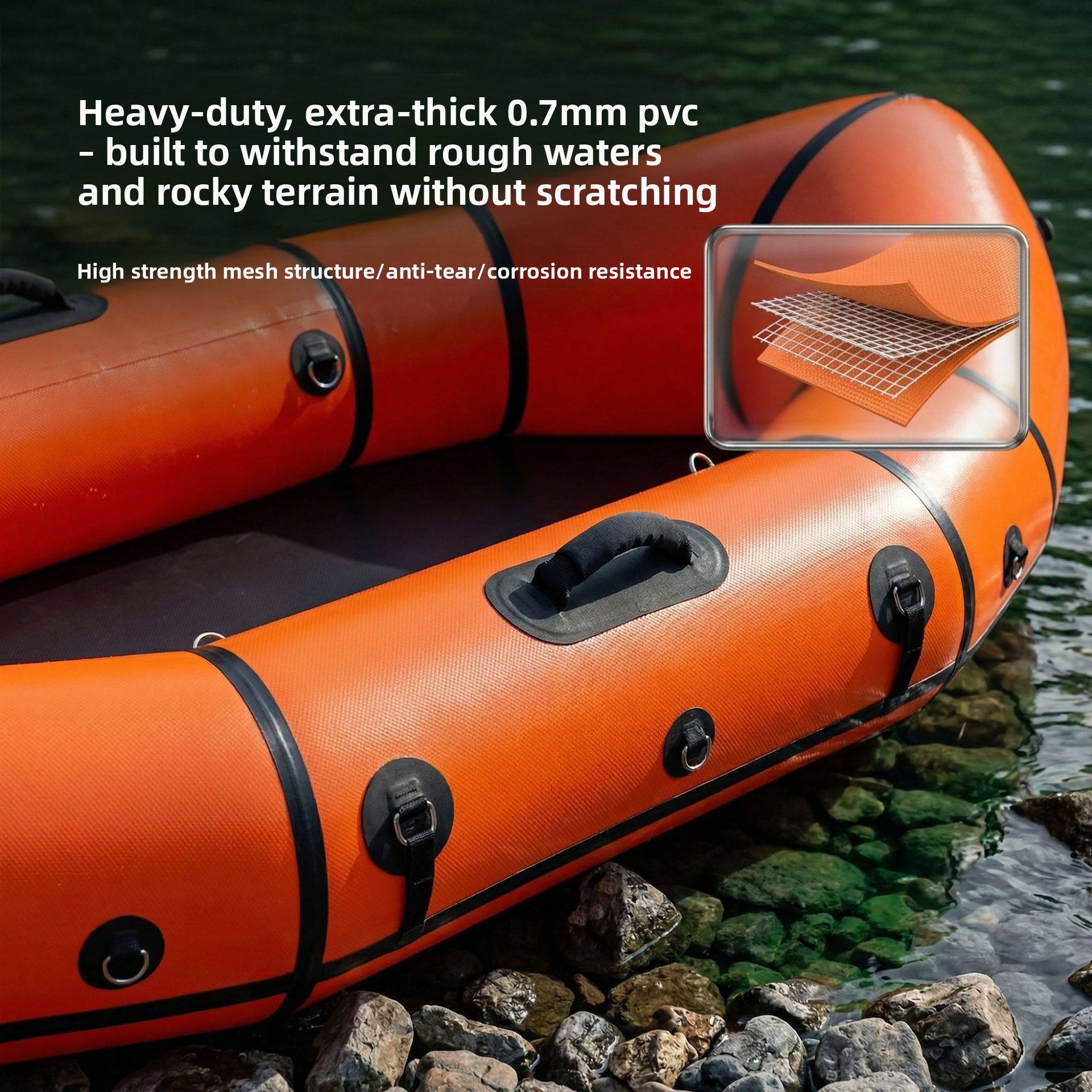 Inflatable Backpack Boat Singl - Fishing Kayak Inflatable avaliação e preço