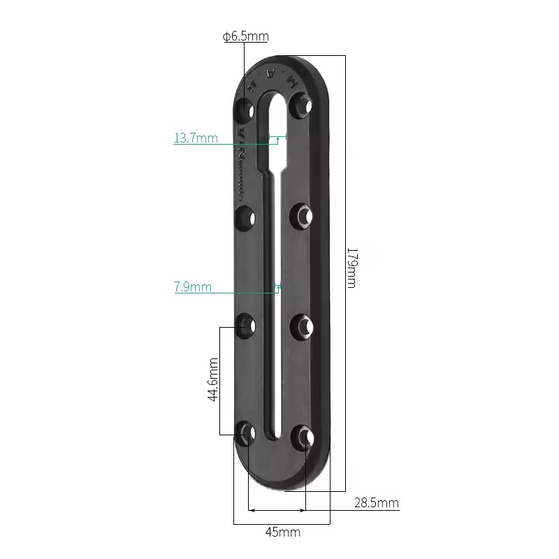 179mm Long Kayak Track mount,K - Fishing Kayak Fish Finder Mount avaliação e preço