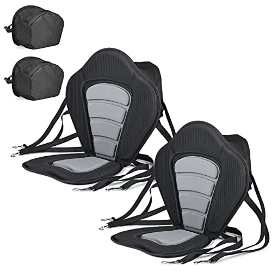 Deluxe Padded Kayak Seat with  - Fishing Kayak Storage Bag avaliação e preço