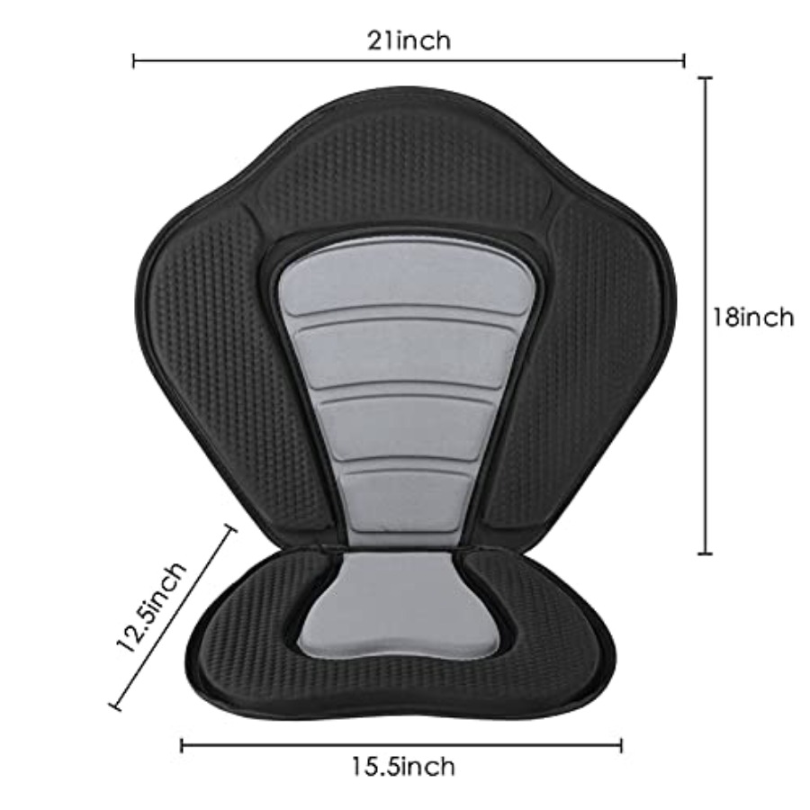 Deluxe Padded Kayak Seat with  - Fishing Kayak Storage Bag avaliação e preço