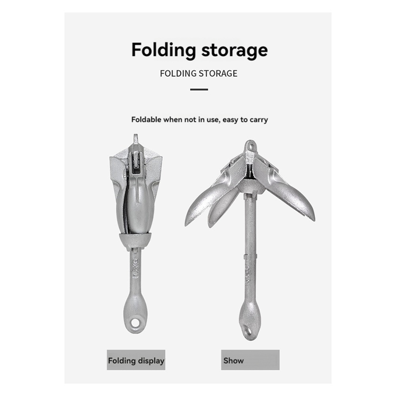 AB56-0.7KG Steel Folding Water - Fishing Kayak Anchor avaliação e preço