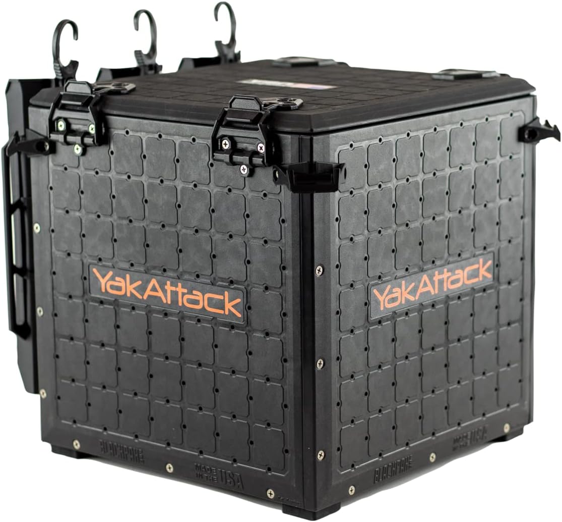 Fishing Crate with 3 Rod Holde - Fishing Kayak Crate avaliação e preço