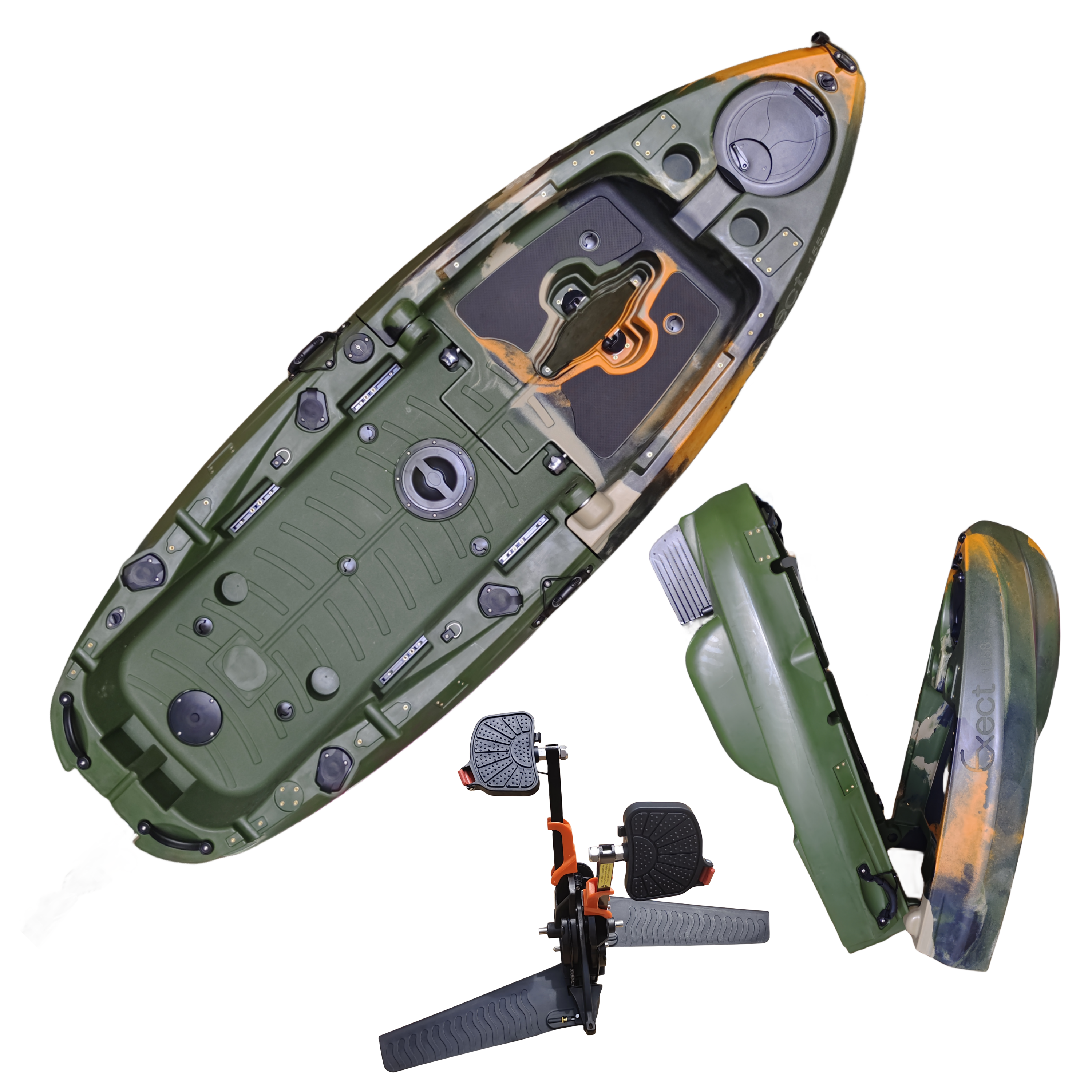 Plastic Kayak Pedal Kayak Fish - Fishing Kayak Seat avaliação e preço