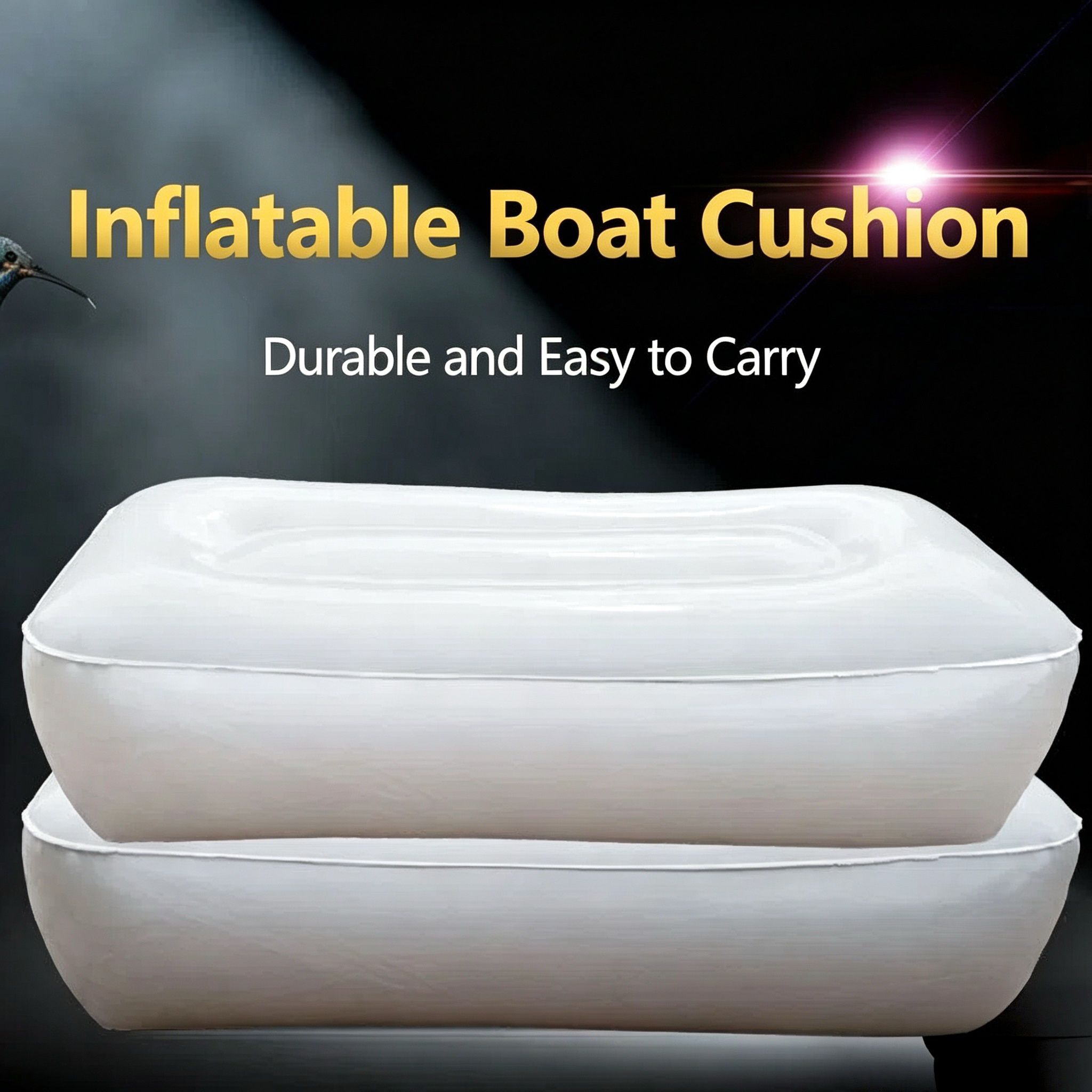 Thickened PVC Inflatable Seat, - Fishing Kayak Seat avaliação e preço