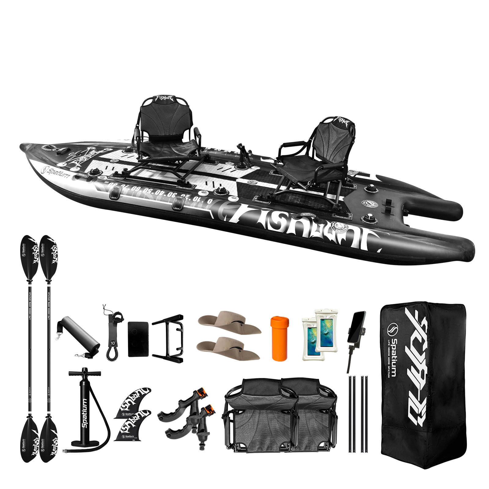 Spatium 2 Person Multi-Air Cha - Fishing Kayak Pedal Drive avaliação e preço