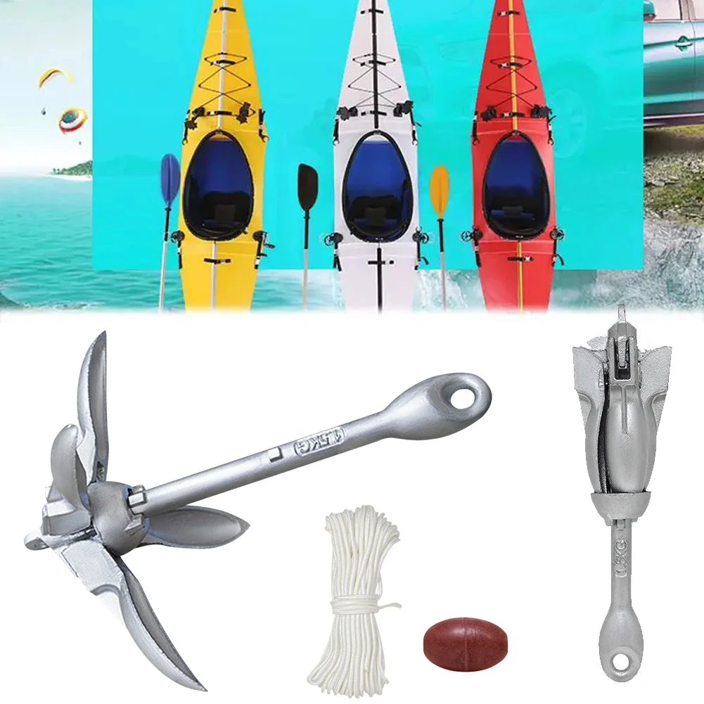 0.7KG 1.5KG Stainless Steel Fo - Fishing Kayak Anchor avaliação e preço