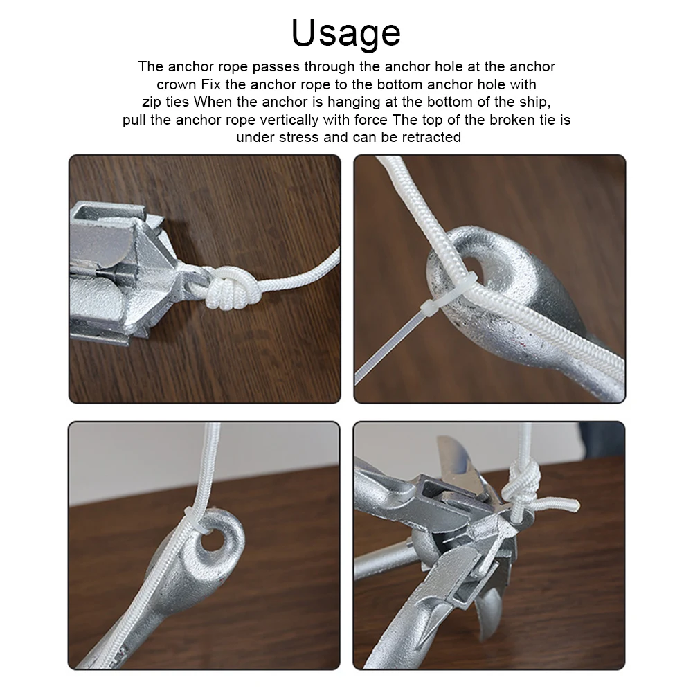0.7KG 1.5KG Stainless Steel Fo - Fishing Kayak Anchor avaliação e preço