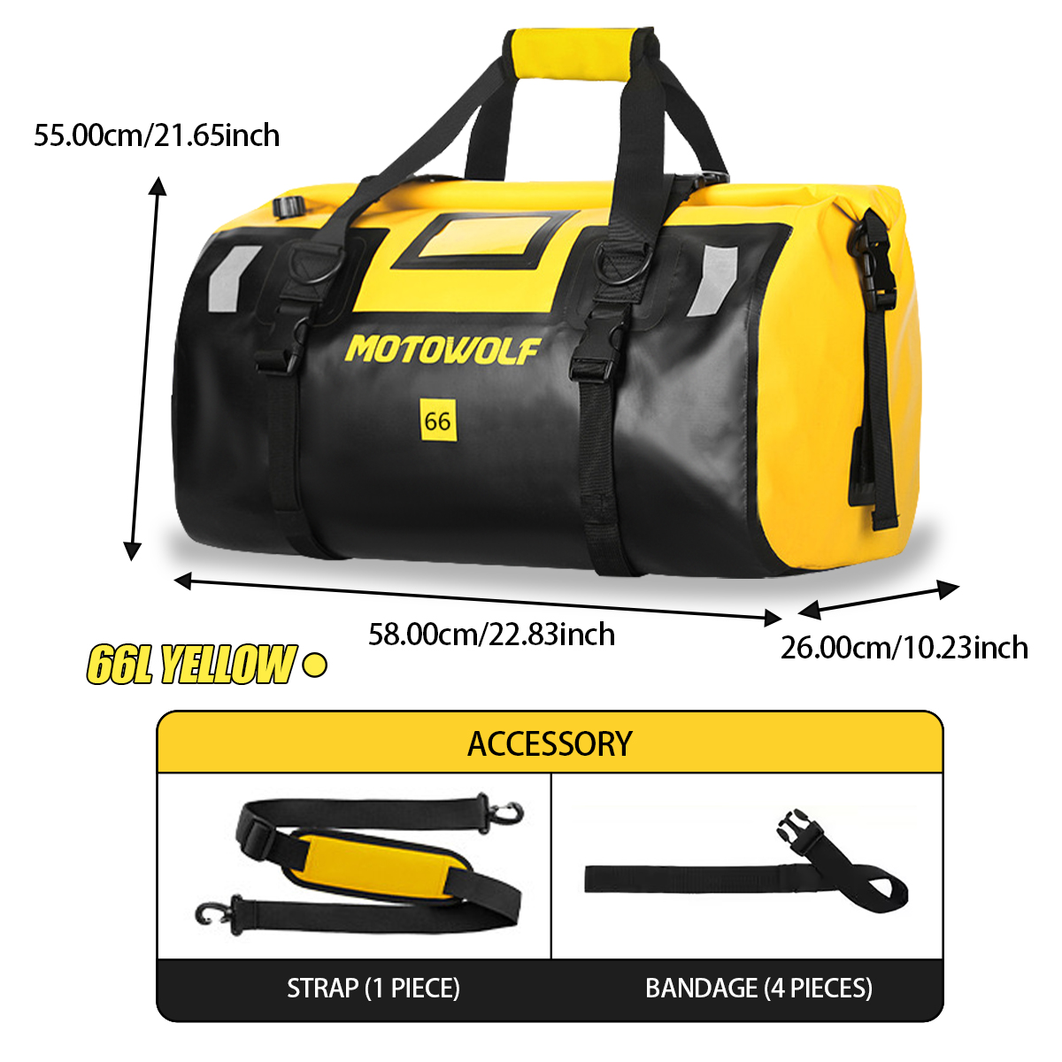 Waterproof Duffel Bag 40L/66L  - Fishing Kayak Seat avaliação e preço