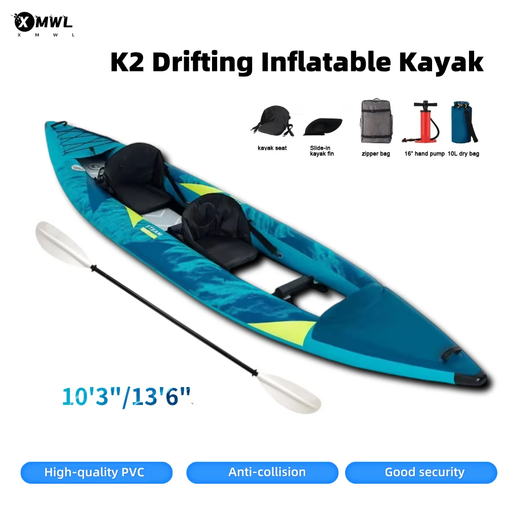 Canoe Kayak Inflatable Boat 1- - Fishing Kayak Seat avaliação e preço