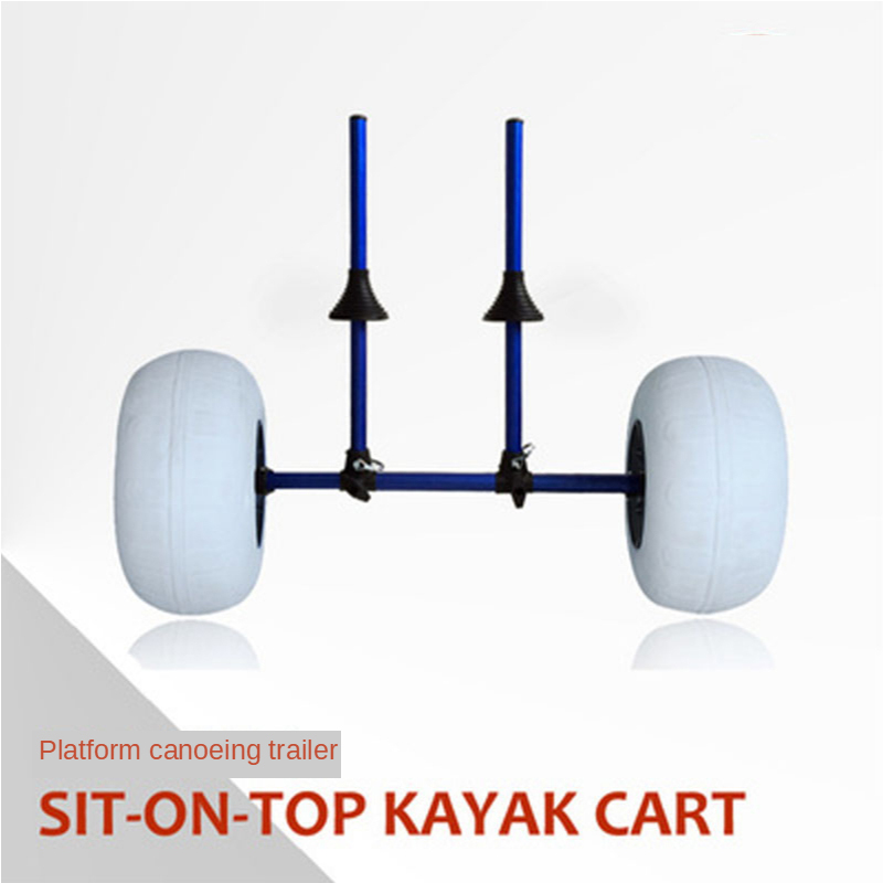 Foldable Upright Kayak Trailer - Fishing Kayak Cart avaliação e preço