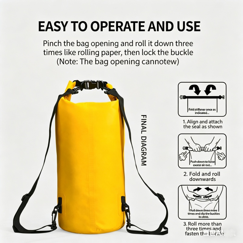 Swimming Waterproof Dry Bag 5L - Fishing Kayak Storage Bag avaliação e preço