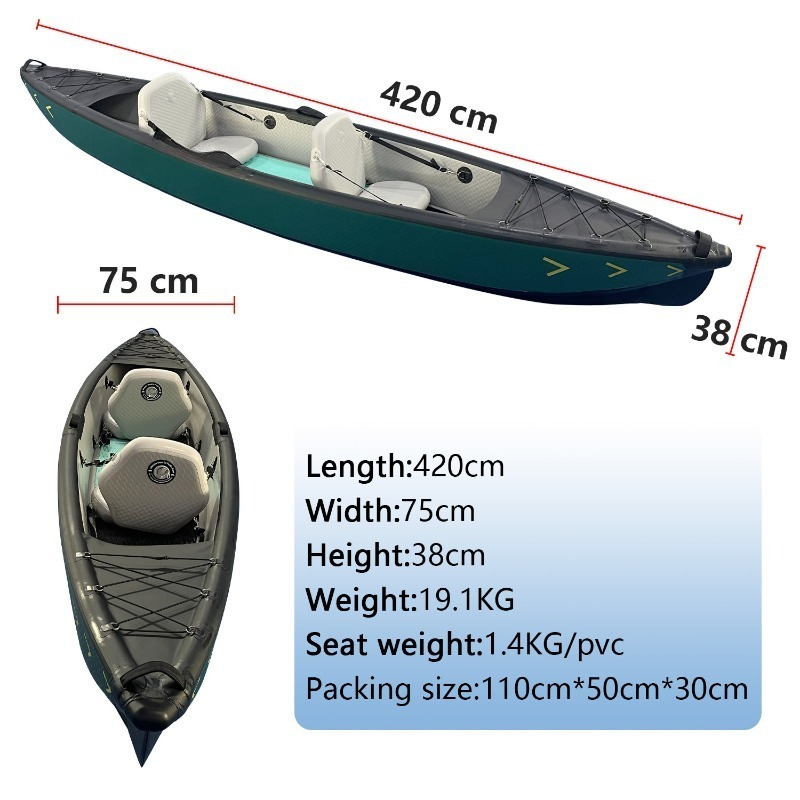 New Design 4.2m Portable Infla - Fishing Kayak Inflatable avaliação e preço