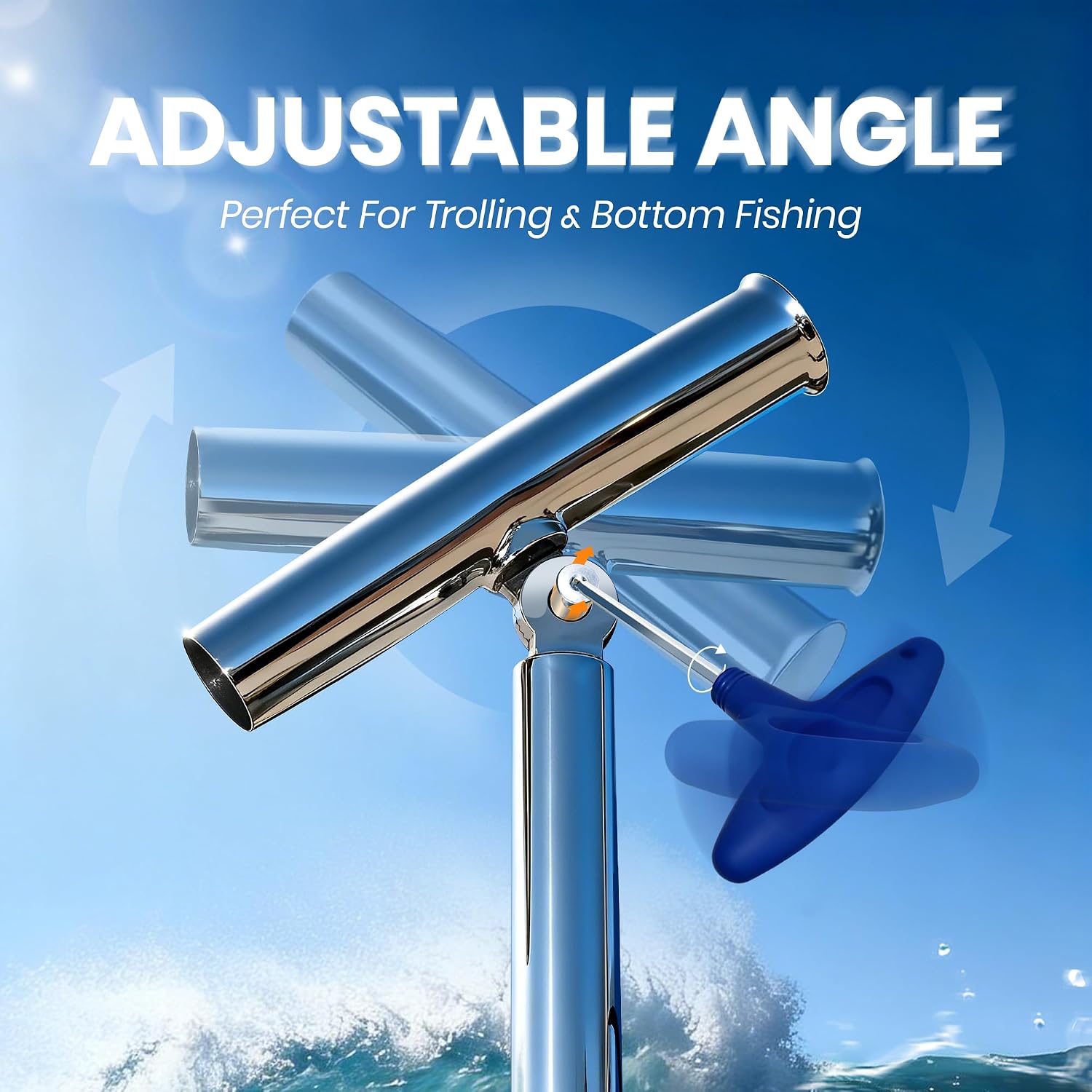 2-Pack Stainless Steel Outrigg - Fishing Kayak Rod Holder avaliação e preço