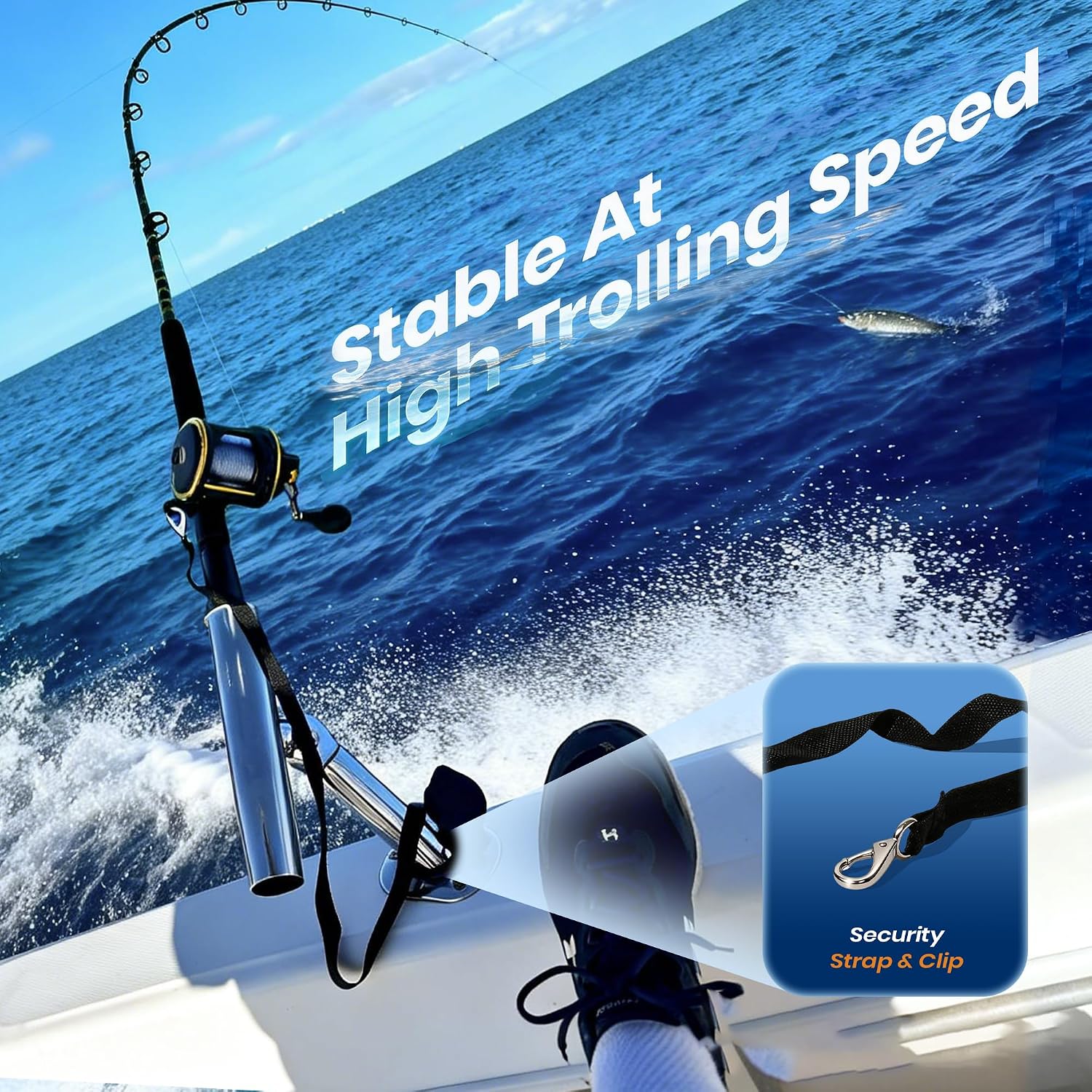 2-Pack Stainless Steel Outrigg - Fishing Kayak Rod Holder avaliação e preço