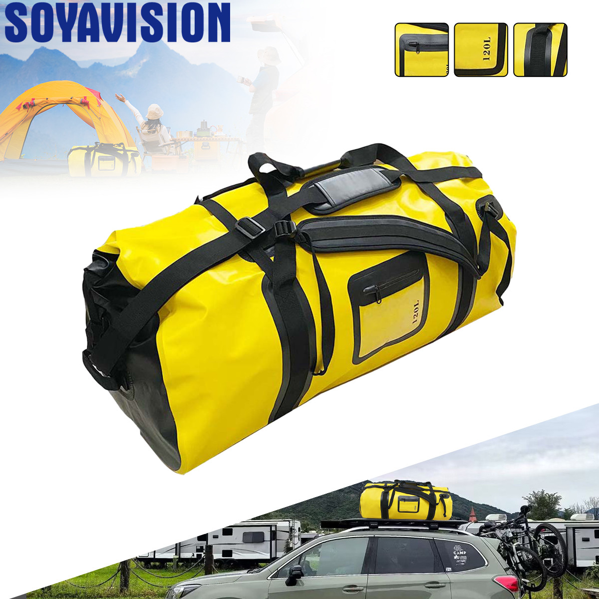 40L/66L/120L Waterproof Duffle - Fishing Kayak Crate avaliação e preço
