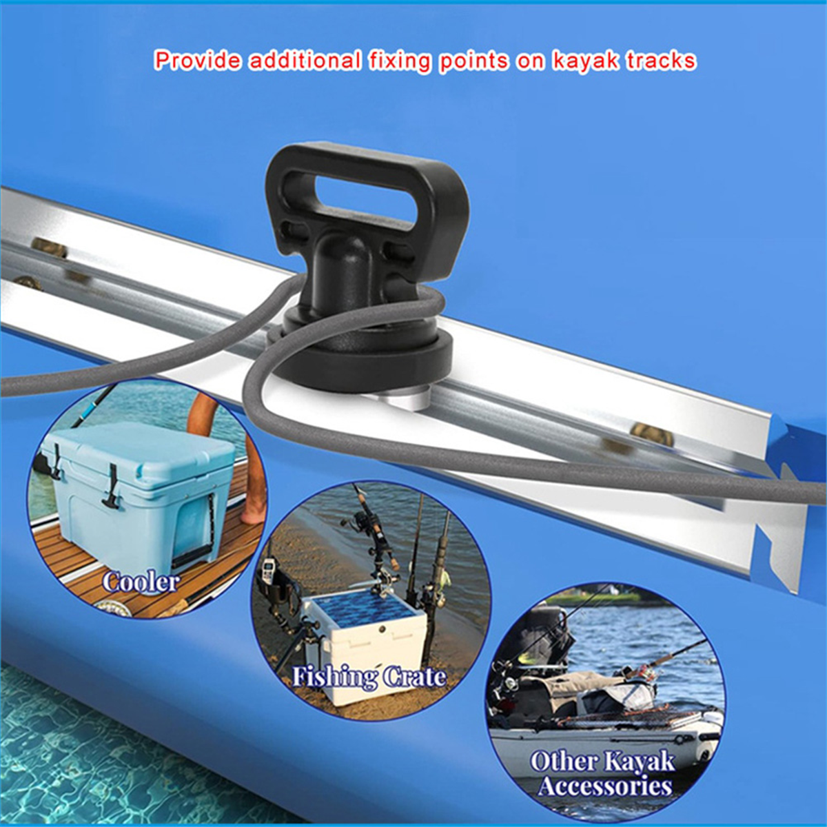 2525+ 4PCS Marine Track Mount  - Fishing Kayak Crate avaliação e preço