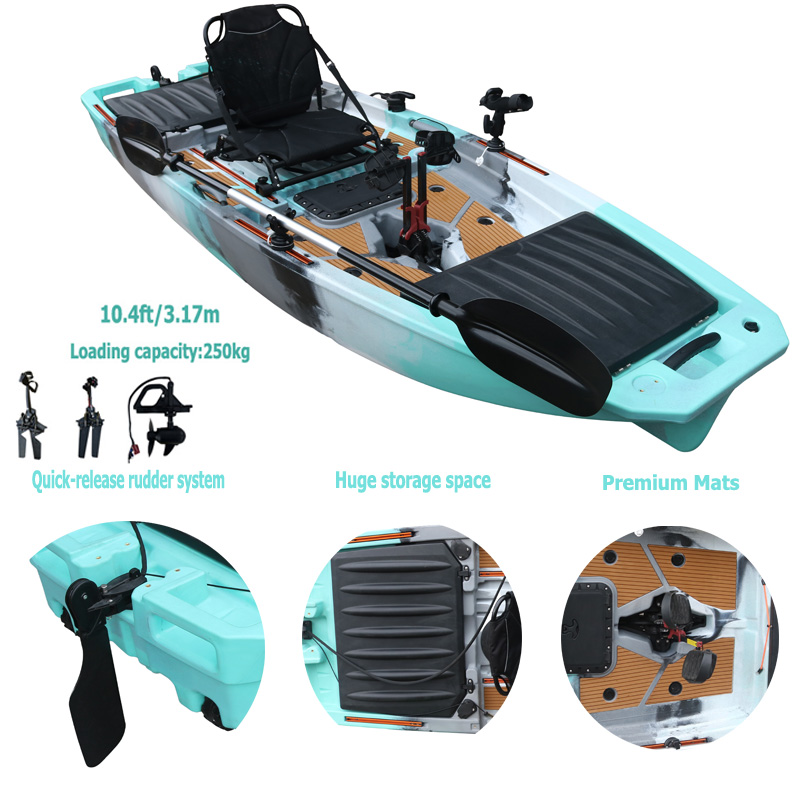 10FT Single Seat LLDPE Sit On  - Fishing Kayak Sit In avaliação e preço