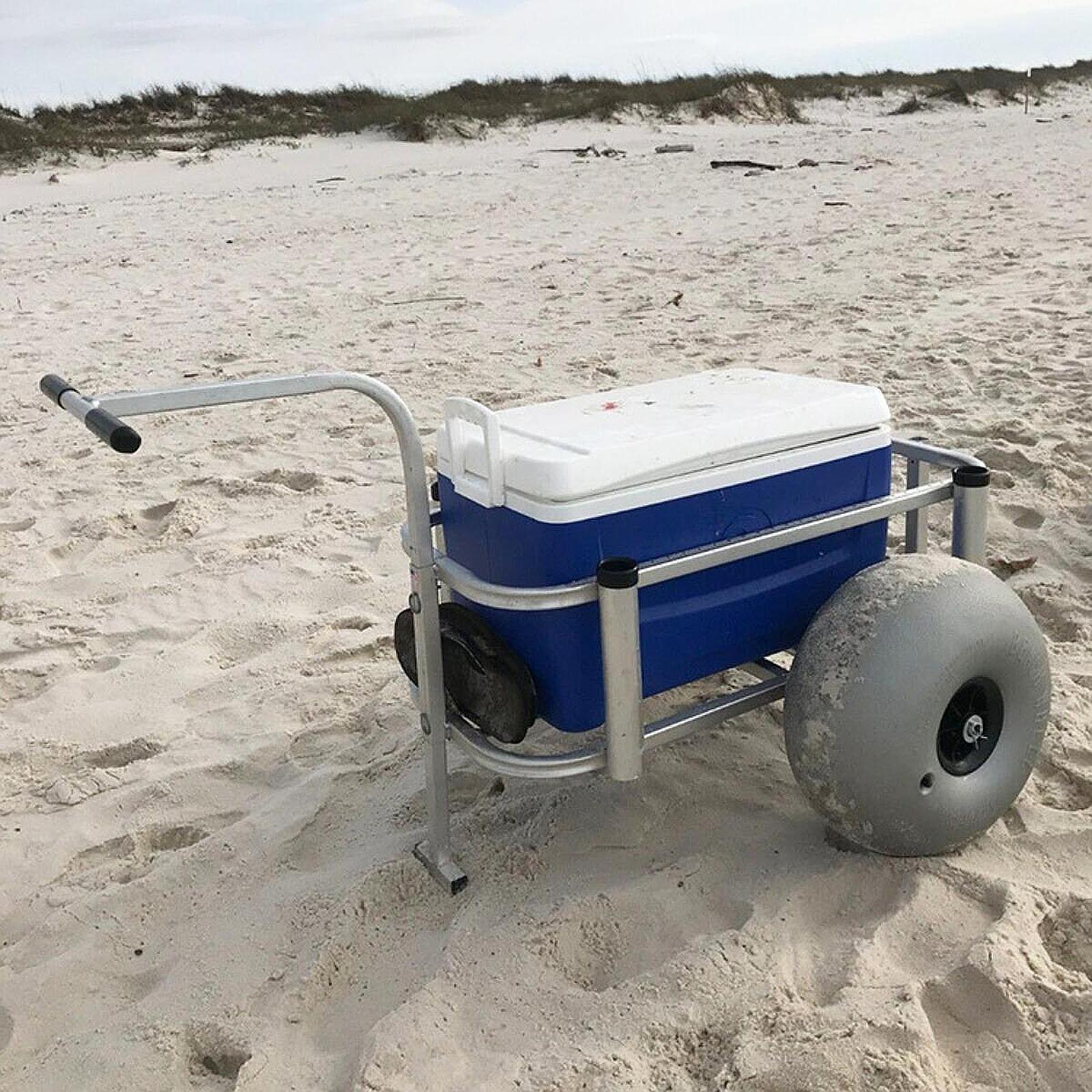 Beach Cart Sand Wheels 16 Inch - Fishing Kayak Cart avaliação e preço